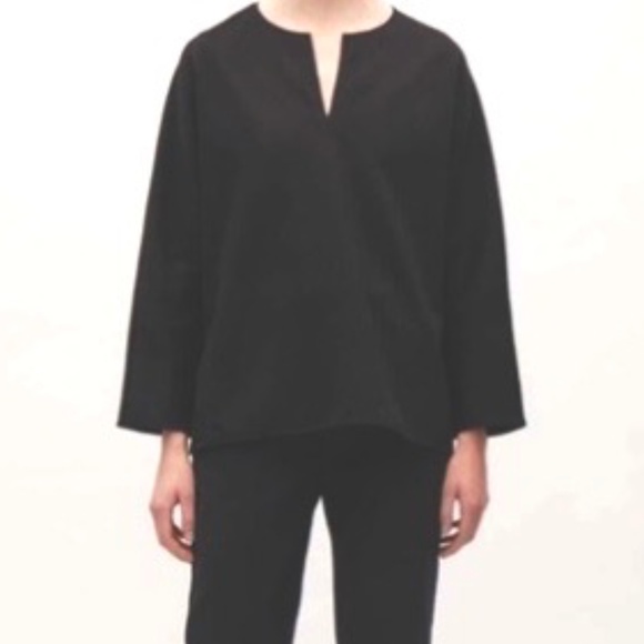 COS Split Neck A-Line Top - Picture 2 of 11